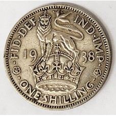 GREAT BRITAIN UK 1938 . ONE 1 SHILLING